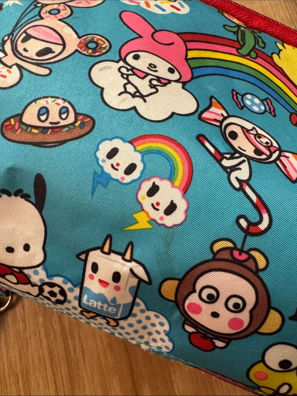 Ju-Ju-Be tokidoki x Hello Sanrio Blue Multicolor Kids Cosmetic Pouch